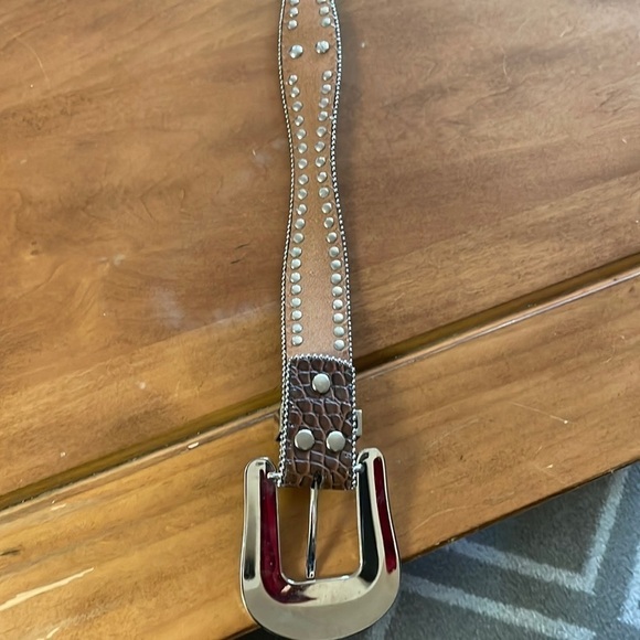 BLAZIN Roxx NWOT Genuine Leather Belt Size Medium main image 5